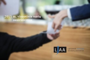 Kvietimas į 2015 m. visuotinį narių susirinkimą
